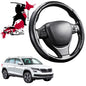 Black Samurai Segmented Steering Wheel Cover for Skoda Kodiaq 2017 - Current NS