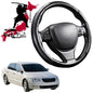 Black Samurai Segmented Steering Wheel Cover for Skoda Superb 2008 - 2015 (B6, Typ 3T)