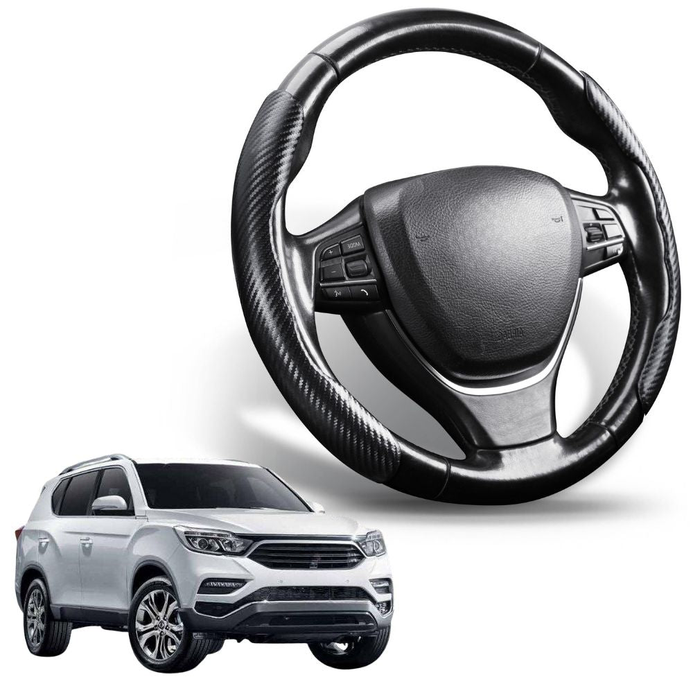 Segmented Steering Wheel Cover for SsangYong Rexton 2017 - Current Y290, Y400, Y450