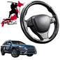 Black Samurai Segmented Steering Wheel Cover for Subaru Outback 2015 - 2021 5GEN, 6GEN
