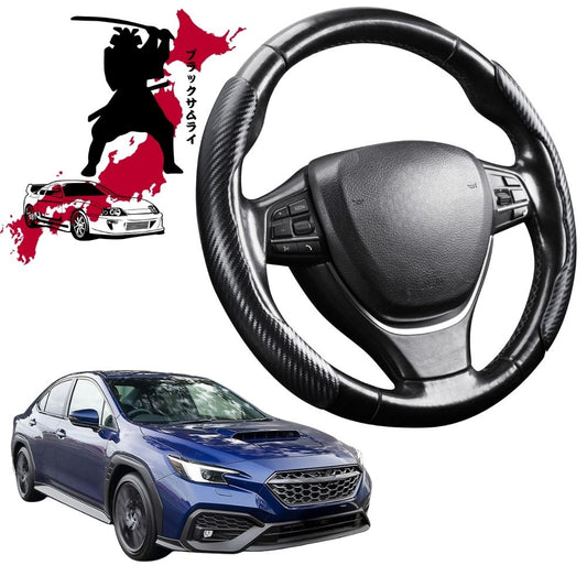 Black Samurai Segmented Steering Wheel Cover for Subaru WRX 2022 - Current Manual