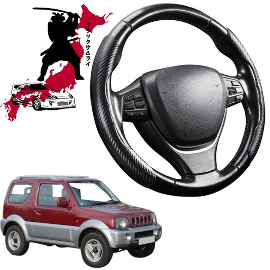 Black Samurai Segmented Steering Wheel Cover for Suzuki Jimny 1998 - 2018 JB