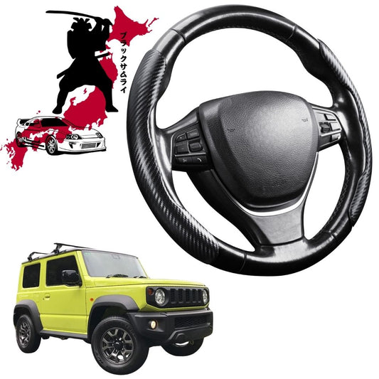 Black Samurai Segmented Steering Wheel Cover for Suzuki Jimny XL Manual 2023 - Current (GLX)
