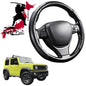 Black Samurai Segmented Steering Wheel Cover for Suzuki Jimny XL Manual 2023 - Current (GLX)