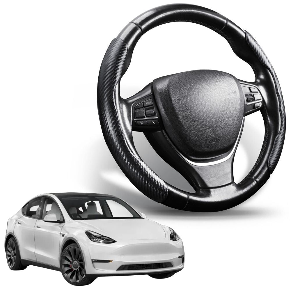 Segmented Steering Wheel Cover for Tesla Model Y 2022 - 2024