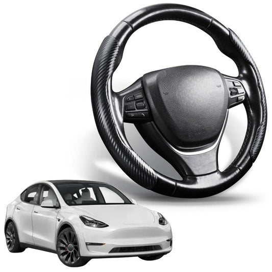 Segmented Steering Wheel Cover for Tesla Model Y 2022 - 2024
