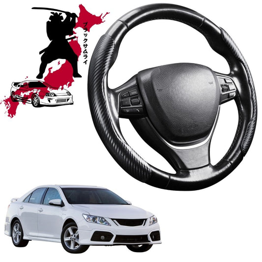 Black Samurai Segmented Steering Wheel Cover for Toyota Aurion 2012 - 2017 (XV50)