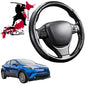 Black Samurai Segmented Steering Wheel Cover for Toyota C-HR 2017 - 2023 AX10, AX50, Facelift