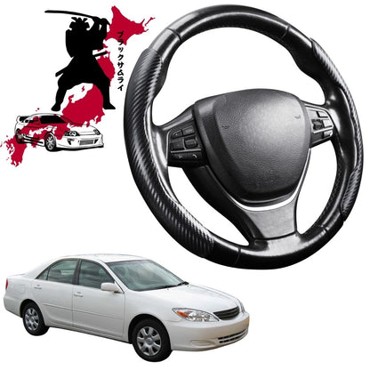 Black Samurai Segmented Steering Wheel Cover for Toyota Camry 2002 - 2006 (XV30)