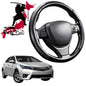 Black Samurai Segmented Steering Wheel Cover for Toyota Corolla 2013 - 2019 Sedan
