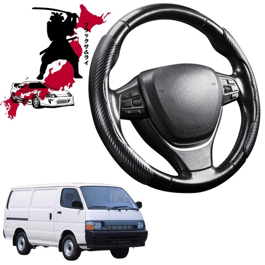 Black Samurai Segmented Steering Wheel Cover for Toyota HiAce Commuter 1989 - 2005