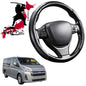 Black Samurai Segmented Steering Wheel Cover for Toyota Hiace Van 2019 - Current (Crew)