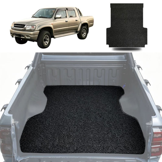 Honeycomb UTE Tub Mat Tray Liner for Toyota Hilux Double Cab 1997 - 2005 - Black