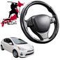 Black Samurai Segmented Steering Wheel Cover for Toyota Prius C 2012 - 2020 NHP10