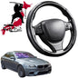 Black Samurai Segmented Steering Wheel Cover for BMW M5 2011 - 2016 (F10)