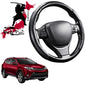 Black Samurai Segmented Steering Wheel Cover for Toyota RAV4 2012 - 2019 (XA40)