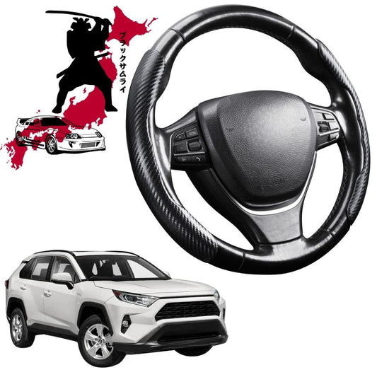 Black Samurai Segmented Steering Wheel Cover for Toyota RAV4 2019 - Current (XA50)