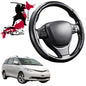 Black Samurai Segmented Steering Wheel Cover for Toyota Tarago 2006 - 2020 (Estima) 7 Seater