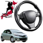 Black Samurai Segmented Steering Wheel Cover for Toyota Yaris 2011 - 2020 XP90, XP130