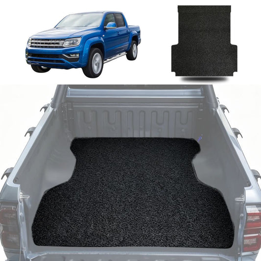 Honeycomb UTE Tub Mat Tray Liner for VolksWagen Amarok Dual Cab 2010 - 2022 2H, 2H Facelift - Black