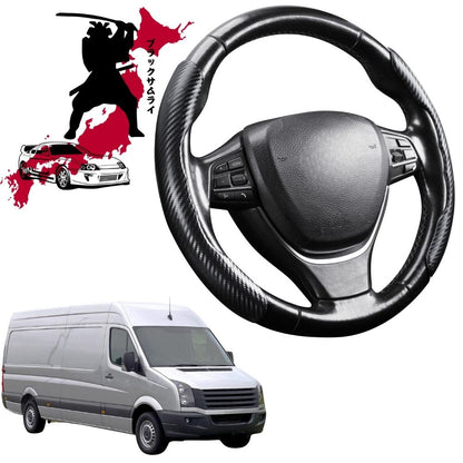 Black Samurai Segmented Steering Wheel Cover for VolksWagen Crafter 2006 - 2017 (Typ 2E/2F)