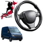 Black Samurai Segmented Steering Wheel Cover for VolksWagen Crafter 2017 - Current (Typ SY/SZ)
