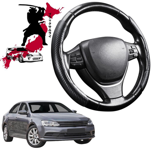 Black Samurai Segmented Steering Wheel Cover for VolksWagen Jetta 2011 - 2017 (1B)