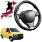 Black Samurai Segmented Steering Wheel Cover for VolksWagen Multivan 2003 - 2015 (T5)