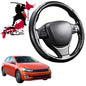 Black Samurai Segmented Steering Wheel Cover for VolksWagen Polo 2018 - Current (MK6)