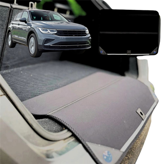 Rear Cargo Boot Bumper Protector for VolksWagen Tiguan 2016 - 2023 (Life, Elegance, R, R-Line) - XL (98 x 55) - Black