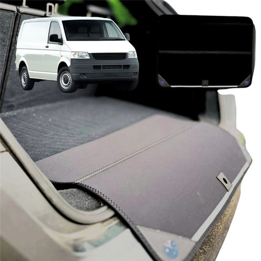 Rear Cargo Boot Bumper Protector for VolksWagen Transporter 2004 - Current - XL (98 x 55) - Black