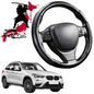 Black Samurai Segmented Steering Wheel Cover for BMW X1 2016 - 2022 (F48)