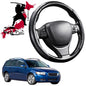 Black Samurai Segmented Steering Wheel Cover for Volvo V50 2004 - 2012 Auto
