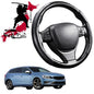 Black Samurai Segmented Steering Wheel Cover for Volvo V60 2010 - 2018 Manual