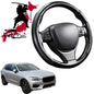 Black Samurai Segmented Steering Wheel Cover for Volvo XC60 2008 - 2017 Mk I, Mk I Facelift