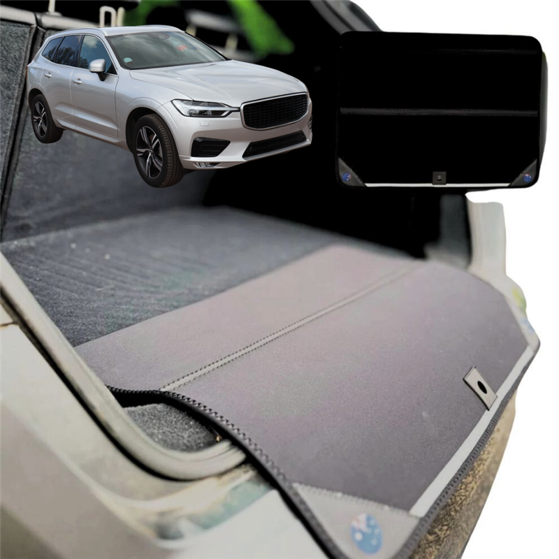Rear Cargo Boot Bumper Protector for Volvo XC60 2008 - 2017 Mk I, Mk I Facelift - XL (98 x 55) - Black