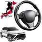 Black Samurai Segmented Steering Wheel Cover for Hyundai Kona 2023 - Current (SX2 Petrol)