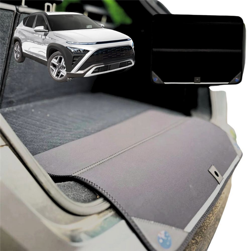 Rear Cargo Boot Bumper Protector for Hyundai Kona 2023 - Current (SX2 Petrol) - XL (98 x 55) - Black