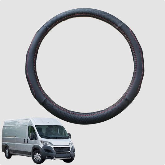 Steering Wheel Cover for FIAT Ducato 2006-Current 38CM Leather | Circle