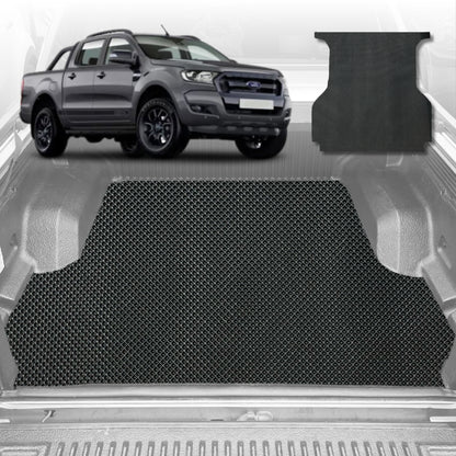 6D Diamond Ute Tub Mat for Ford Ranger (PX2 Dual Cab Ute) 2015-2018 (with spray on liner or no liner)