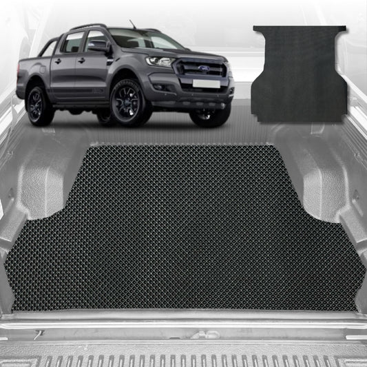 6D Diamond Ute Tub Mat for Ford Ranger (PX2 Dual Cab Ute) 2015-2018 (with spray on liner or no liner)