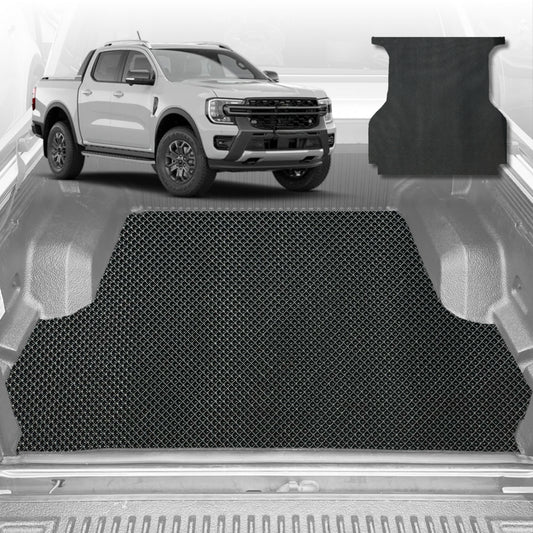 6D Diamond Ute Tub Mat for Ford Ranger (PX3 Dual Cab Ute) 2018-2022 (with spray on liner or no liner)