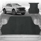 6D Diamond Ute Tub Mat for Ford Ranger (PX3 Dual Cab Ute) 2018-2022 (with spray on liner or no liner)-Black-Outback GT