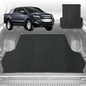 6D Diamond Ute Tub Mat for Ford Ranger (PX Dual Cab Ute) 2012-2015 (with plastic tub liner)-Black-Outback GT