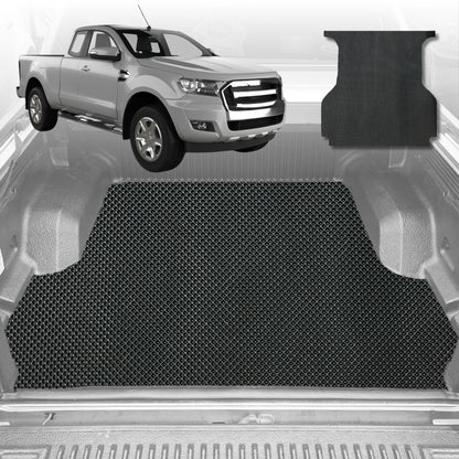 6D Diamond Ute Tub Mat for Ford Ranger (PX Dual Cab Ute) 2012-2015 (with spray on liner or no liner)