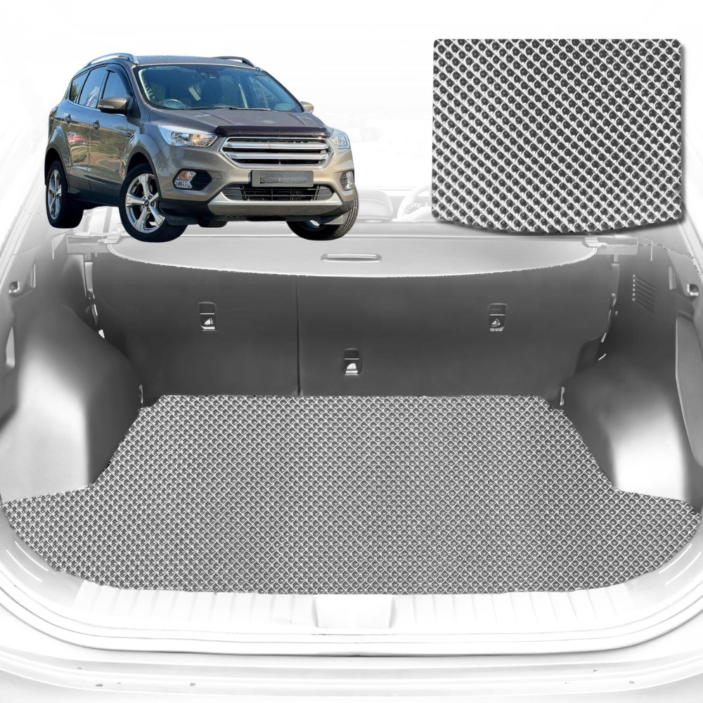 6D Diamond Car Boot Mat for Ford Escape 2013-2019-Cargo Mat-Grey-Outback GT