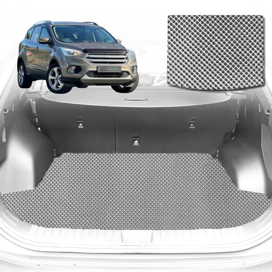 6D Diamond Car Boot Mat for Ford Escape 2013-2019-Cargo Mat-Grey-Outback GT