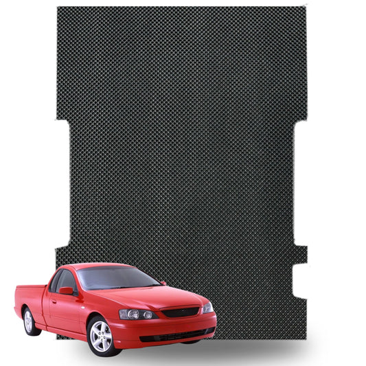 6D Diamond Ute Tub Mat for Ford Falcon Ute Single Cab (BA BF) 2002-2008-Black-Outback GT