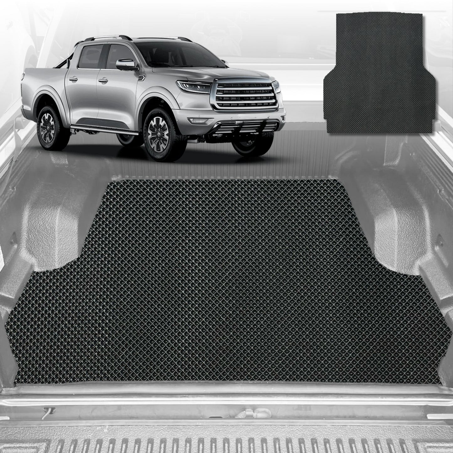 6D Diamond Ute Tub Mat for GWM Haval Great Wall Cannon Ute NPW 2019-Current