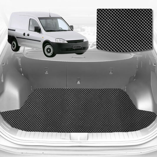 6D Diamond Car Boot Mat for Holden Combo (XC) 2002-2013-Cargo Mat-Black-Outback GT